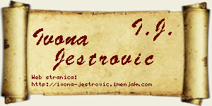 Ivona Jestrović vizit kartica